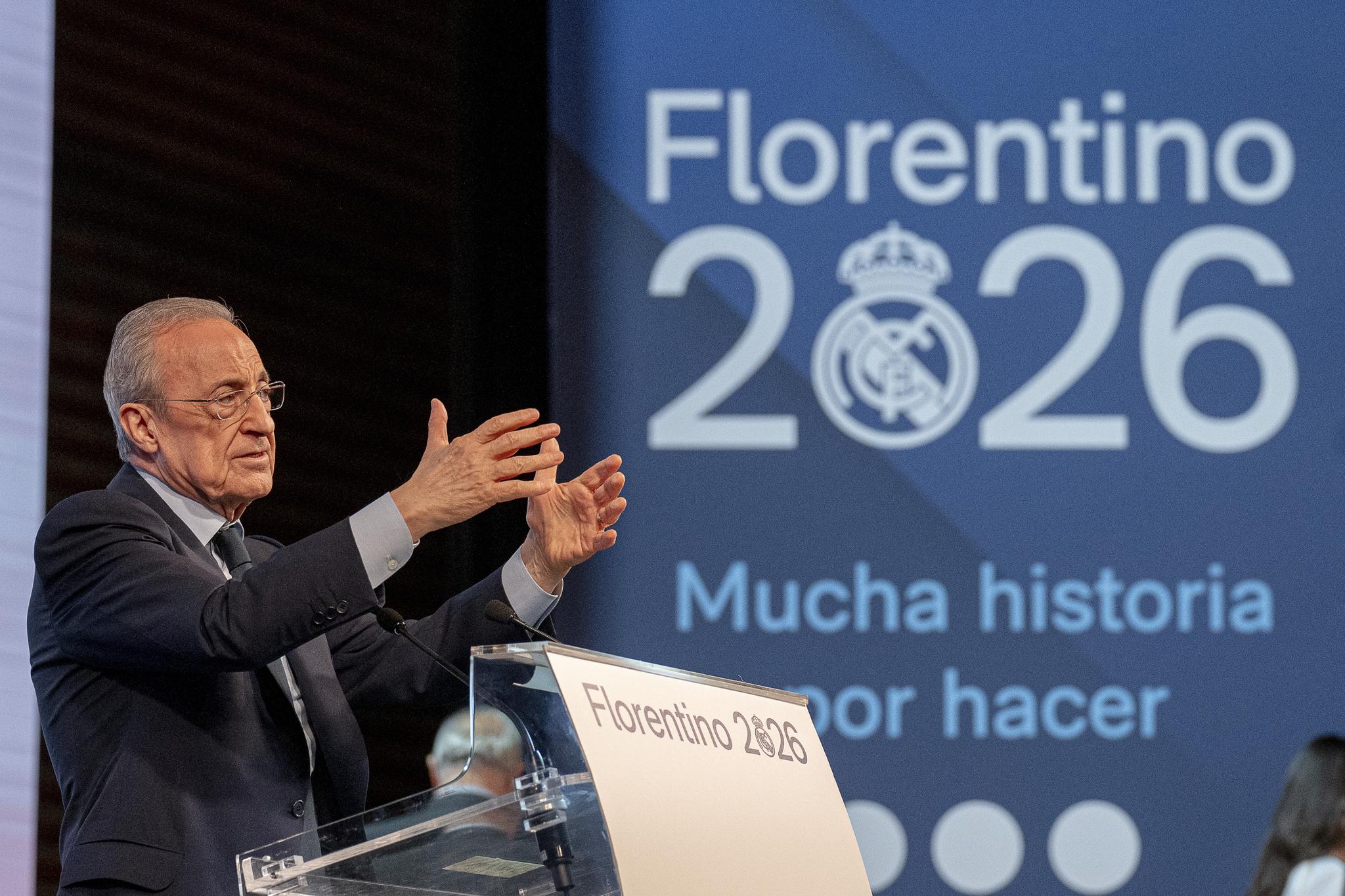 Florentino Pérez apresenta sua candidatura a presidência do Real Madrid