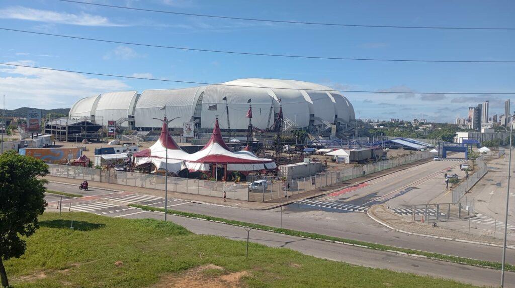 Estruturas danificadas do Circo do Tirulipa