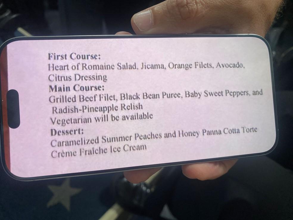 Cardápio do almoço de Lula e Trump na Casa Branca
