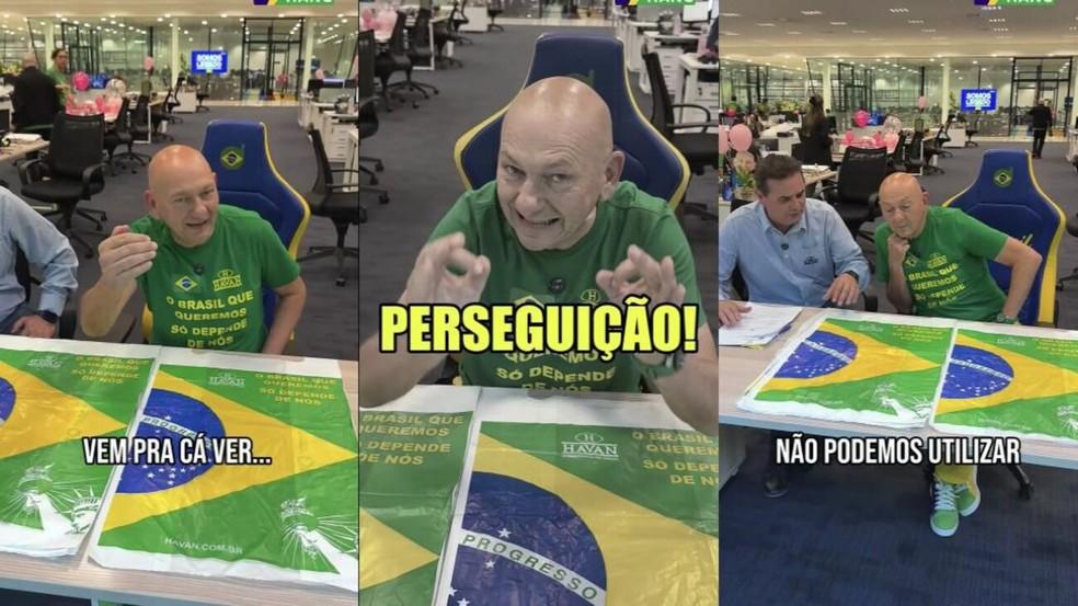 Vídeo de Luciano Hang viralizou nas redes sociais.