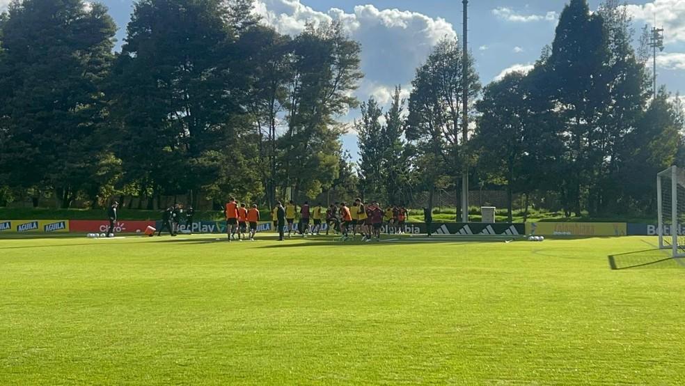 Treinamento do Corinthians em Bogotá, na Colômbia