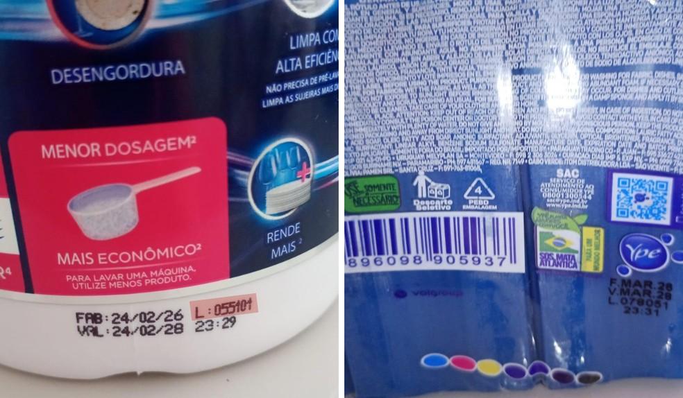 Onde encontrar o número do lote nos produtos Ypê