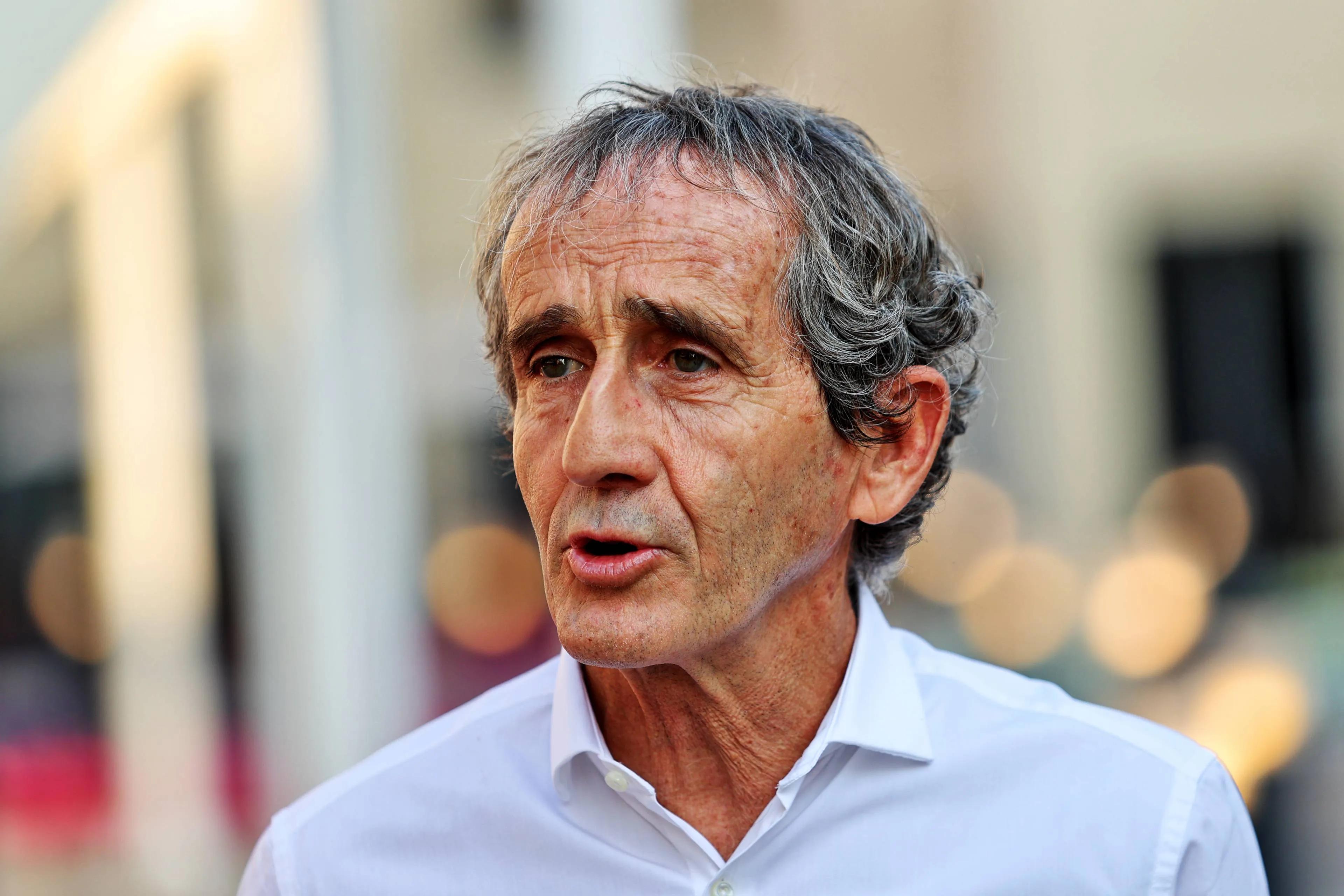 Alain Prost durante corrida