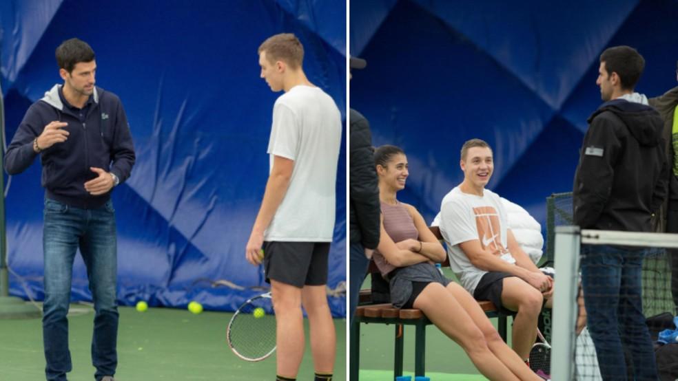 Medjedović e Djokovic se preparando para o ano de 2021
