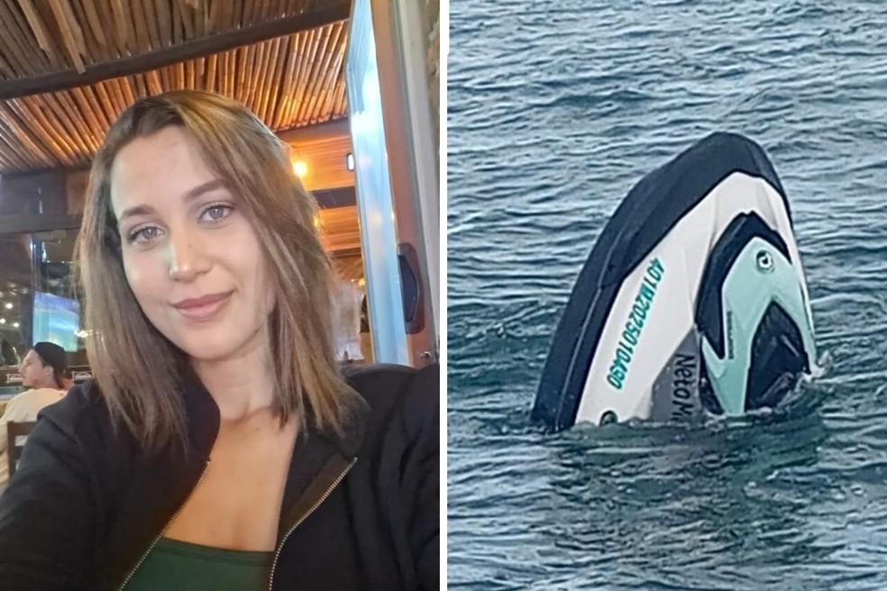 Bruna Damaris Sant’anna da Silva desapareceu com um homem após passeio de moto aquática.
