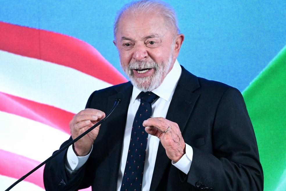Lula discursa após encontro na Casa Branca