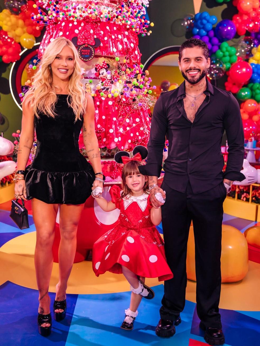 Virginia, Zé Felipe e Maria Alice