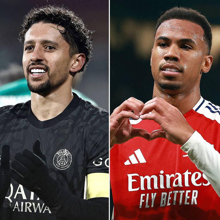 Marquinhos e Gabriel Magalhães lado a lado