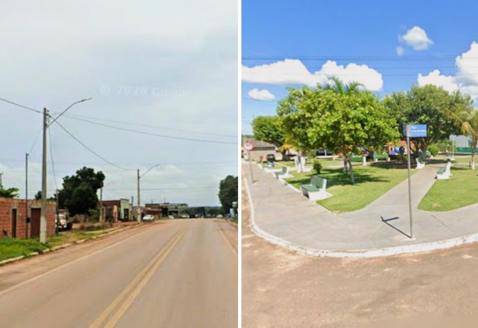 Ruas de Recursolândia e praça de Paranã