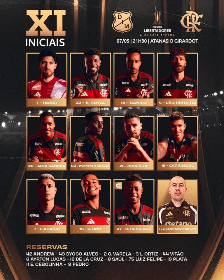 Flamengo Enfrenta Independiente Medellín com Time Misto na Libertadores