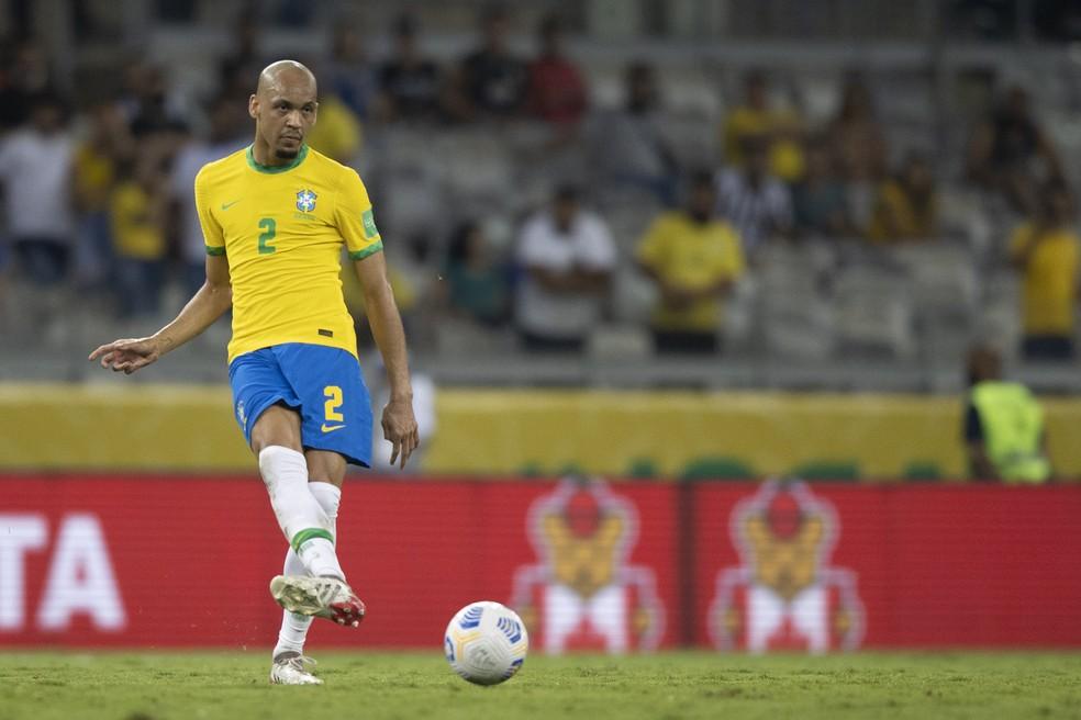 Fabinho em ação pela Seleção