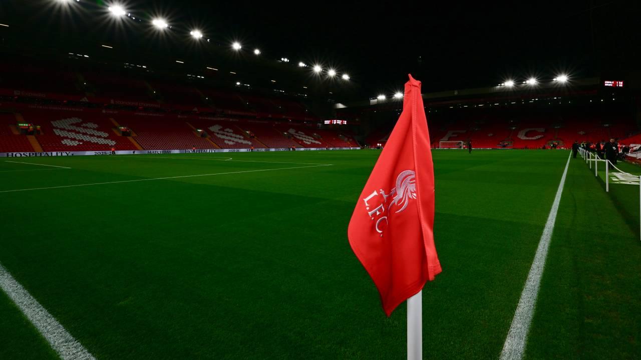 Vista geral do Estádio Anfield antes da partida entre Liverpool e Newcastle United