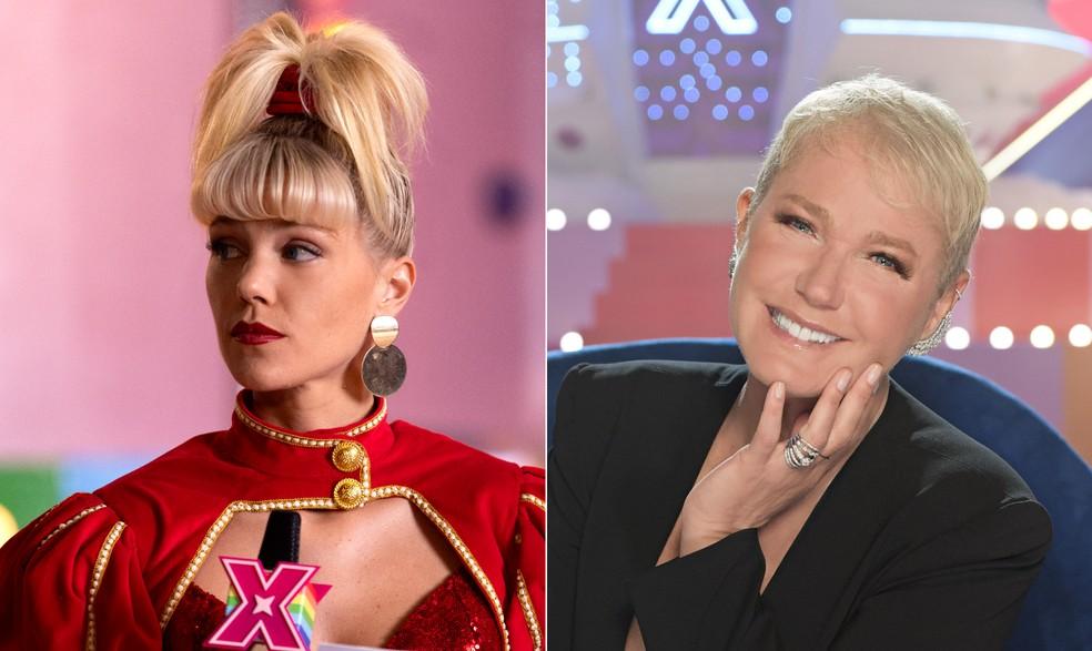 Pâmela Tomé como Xuxa, em 'Senna'; e Xuxa