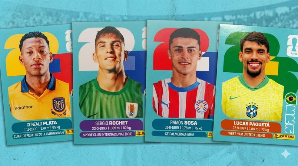 Jogadores do Brasileirão no álbum da Copa