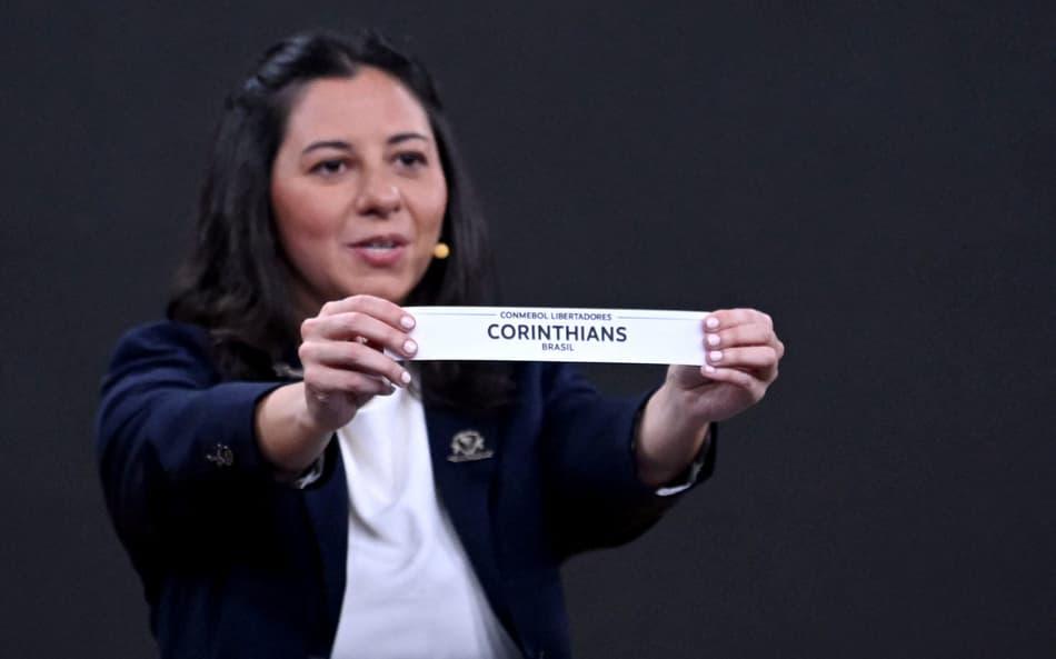 Corinthians sorteado na Libertadores.