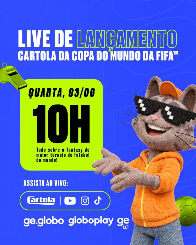 Lançamento do Cartola 2026: Atrações, Data e Como Assistir