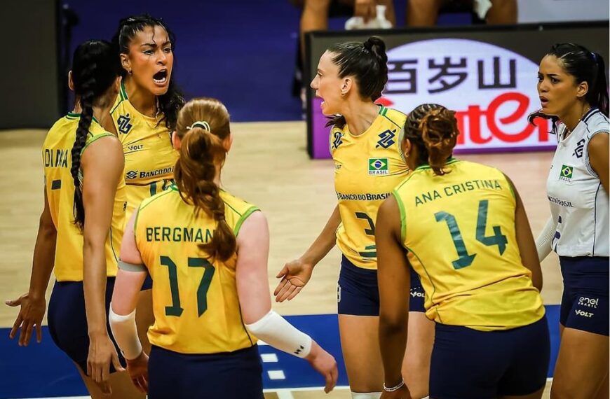 Brasil derruba a invencibilidade da Itália na Liga das Nações de Vôlei