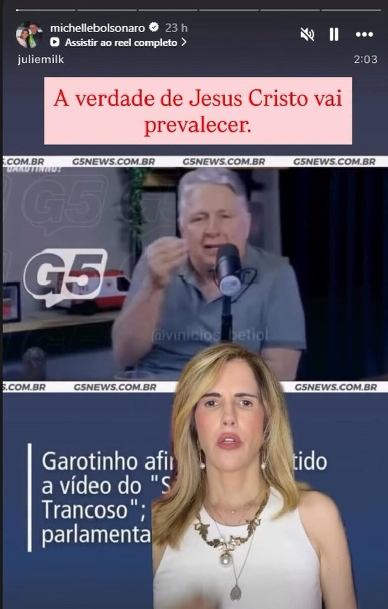 Michelle Bolsonaro Compartilha Vídeo Polêmico e Gera Tensões em Família
