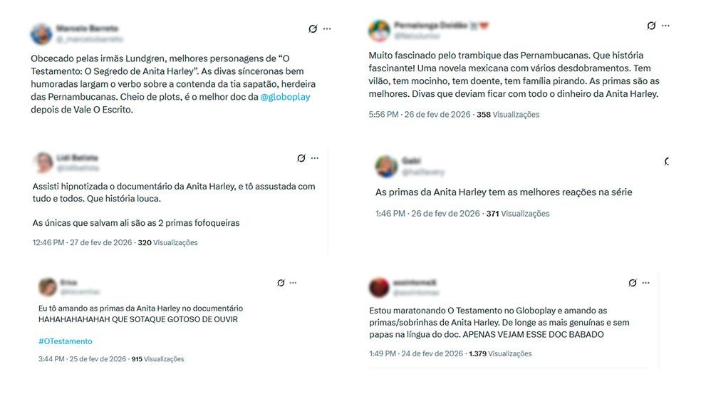 Reações do documentário sobre as primas no documentário 'O Testamento: O Segredo de Anita Harley'