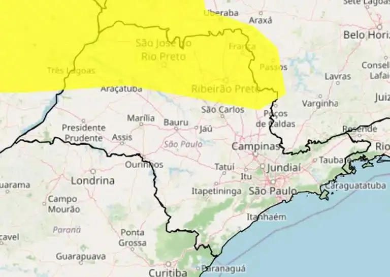 Inmet emite alerta para baixa umidade do ar em várias cidades de SP