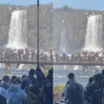 Turista se arrisca e pula nas Cataratas do Iguaçu para recuperar celular