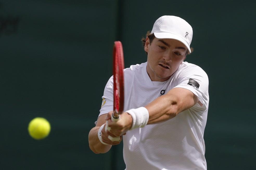 João Fonseca na estreia em Wimbledon