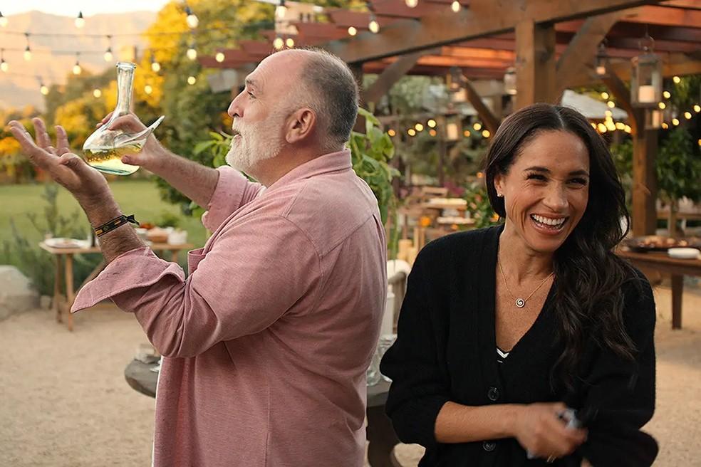 José Andrés e Meghan Markle em 'Com Amor, Meghan'