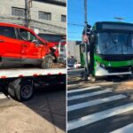 Acidente entre carro e ônibus deixa quatro feridos em Campinas