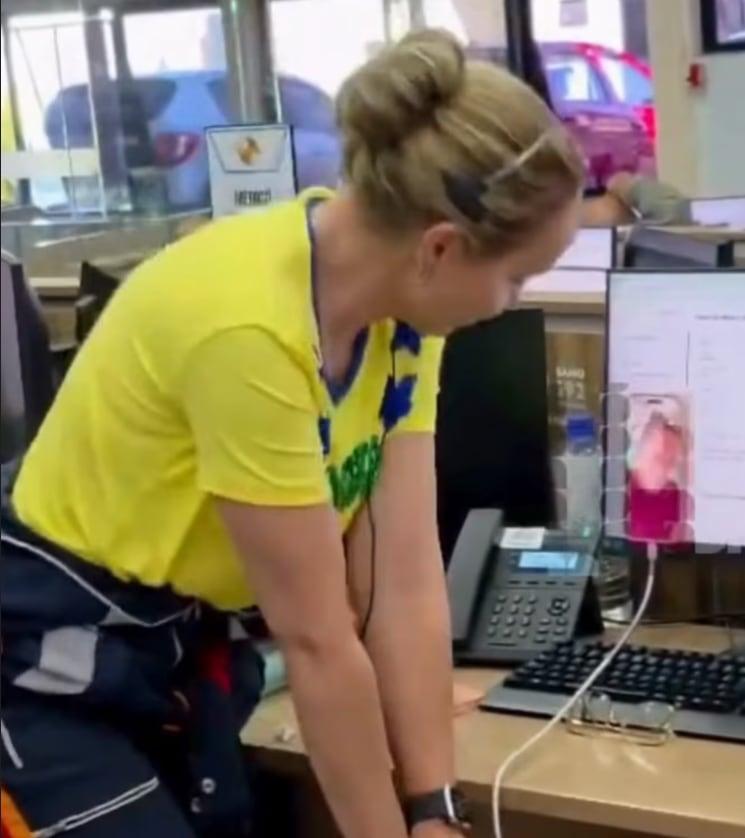 Médica fez chamada de vídeo para orientar atendimento à vítima.