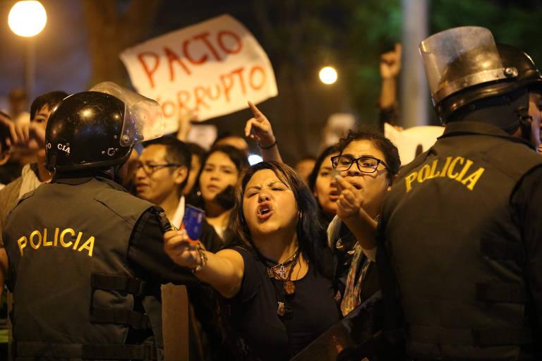 Protestos contra indulto de Fujimori em 2017