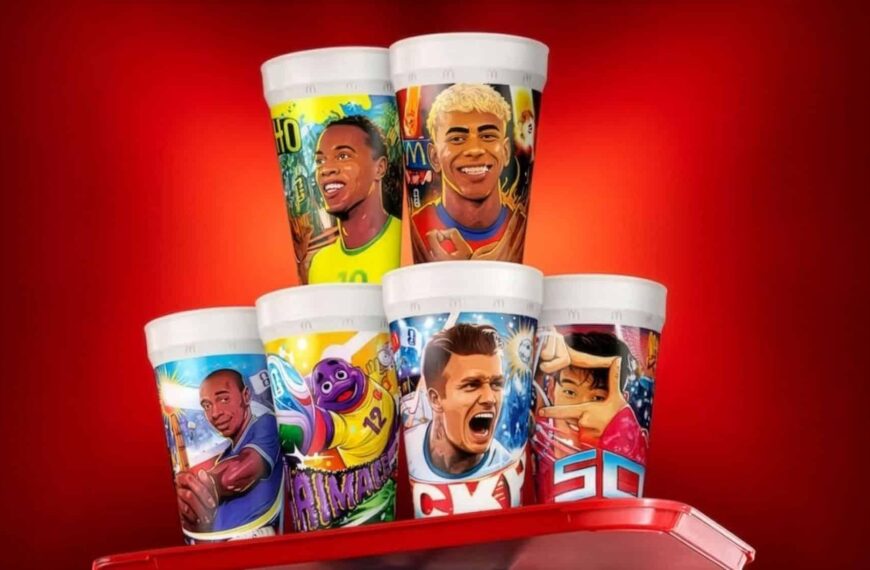 McDonald’s Lança Copos Colecionáveis Para a Copa do Mundo FIFA 2026