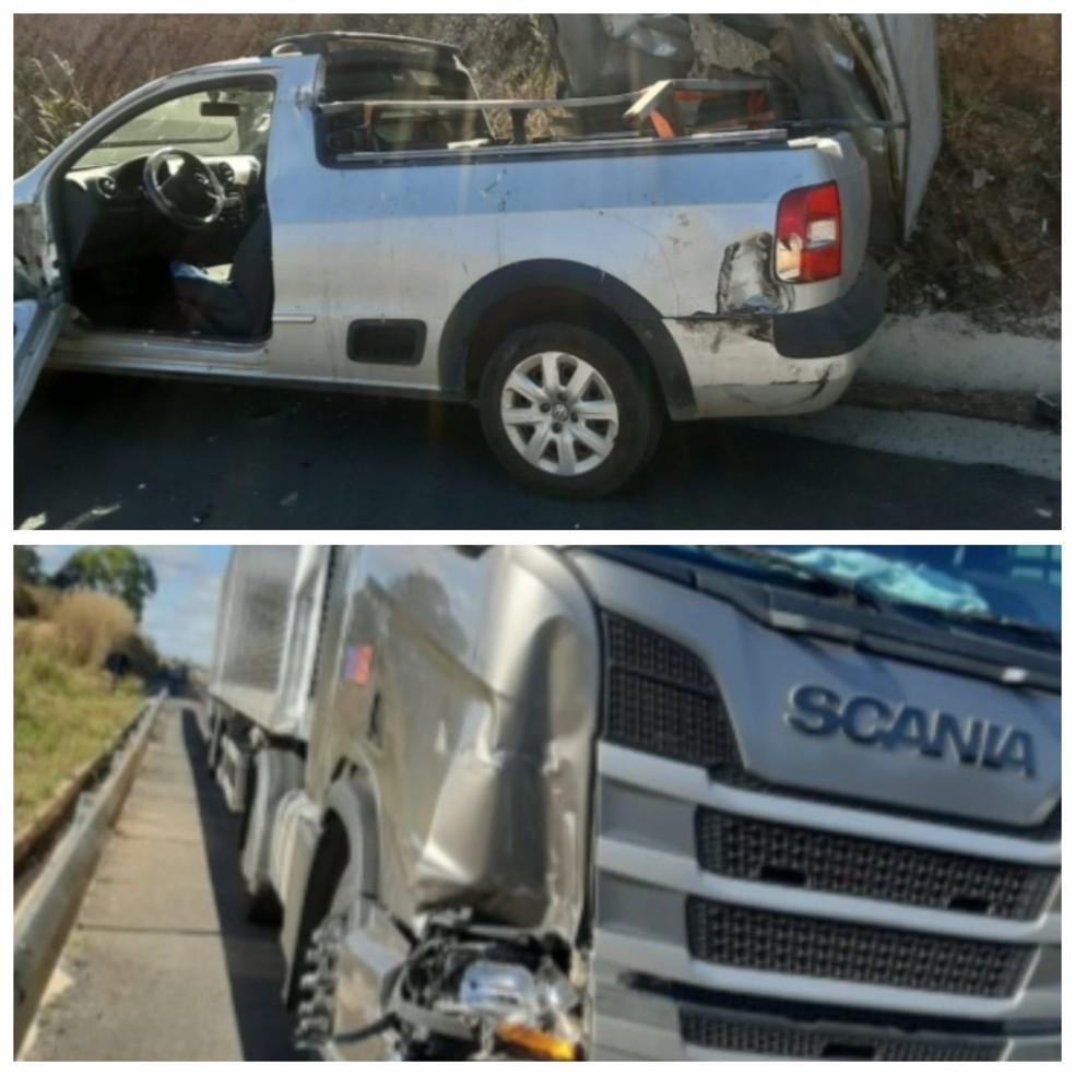 Motorista foi atingido por caminhão na BR-135