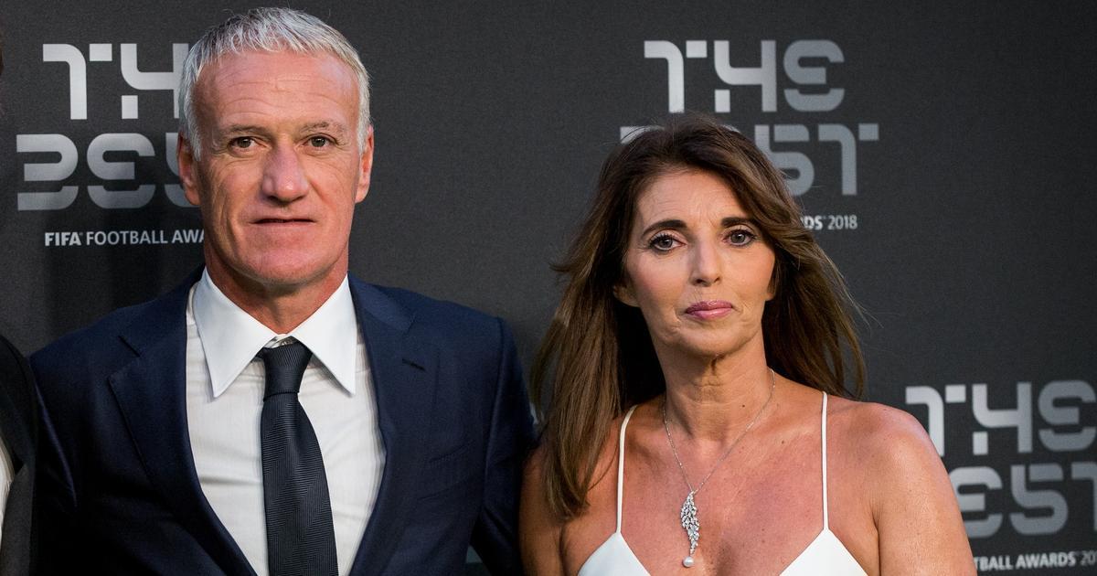 Didier Deschamps e sua esposa Claude