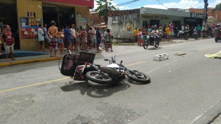 Tragédia no trânsito: entregador de gás morre em acidente em João Pessoa