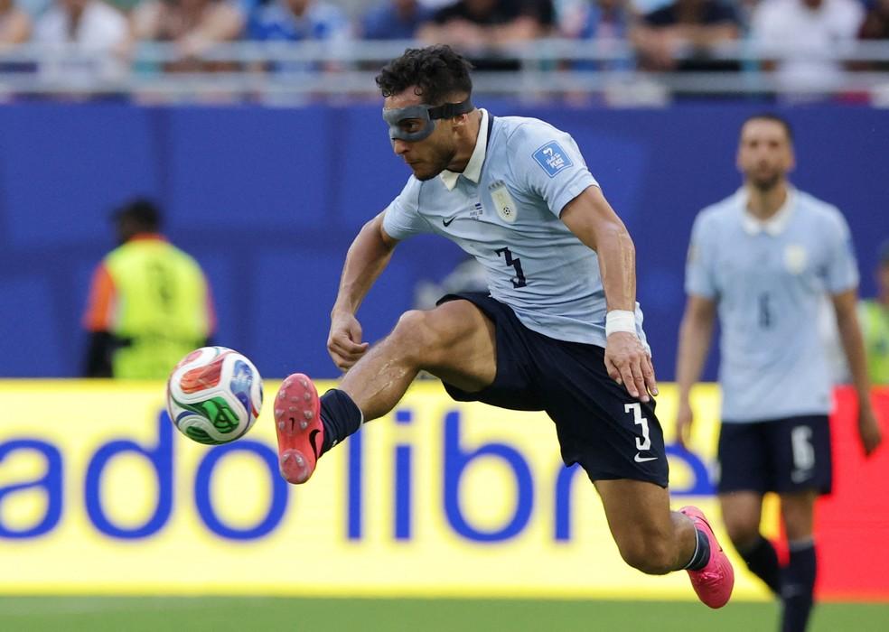 Sebastián Cáceres, zagueiro do Uruguai — Foto: REUTERS/Amanda Perobelli.