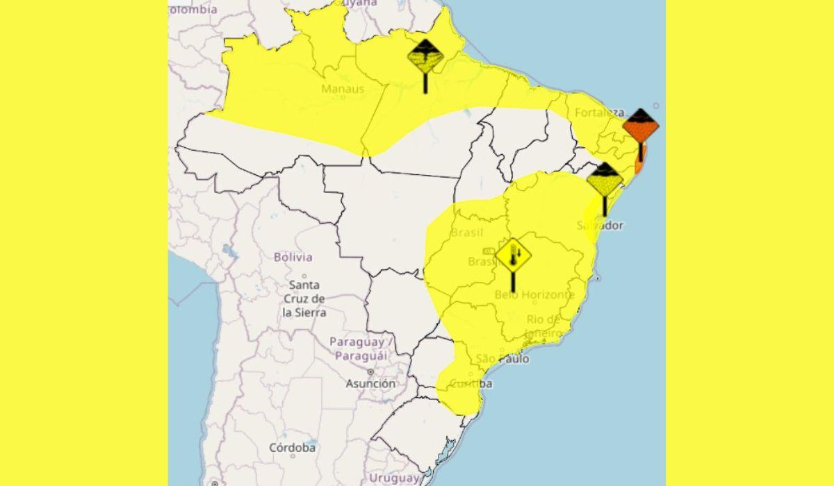 Alerta amarelo para queda de temperatura