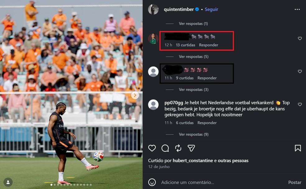 Timber recebeu ofensas racistas após eliminação da Holanda na Copa do Mundo.
