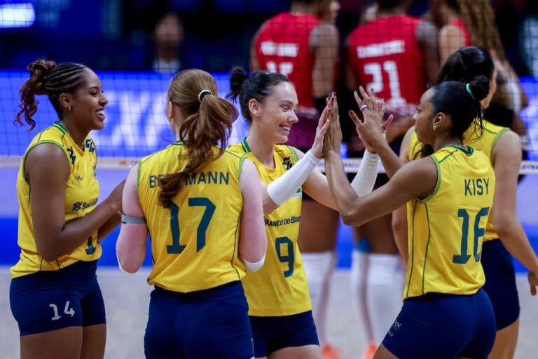 Brasil busca vitória contra Bulgária na Liga das Nações Feminina de Vôlei