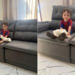 Criança de 2 anos surpreende família ao comprar sofá de R$ 2 mil pelo celular da mãe no ES