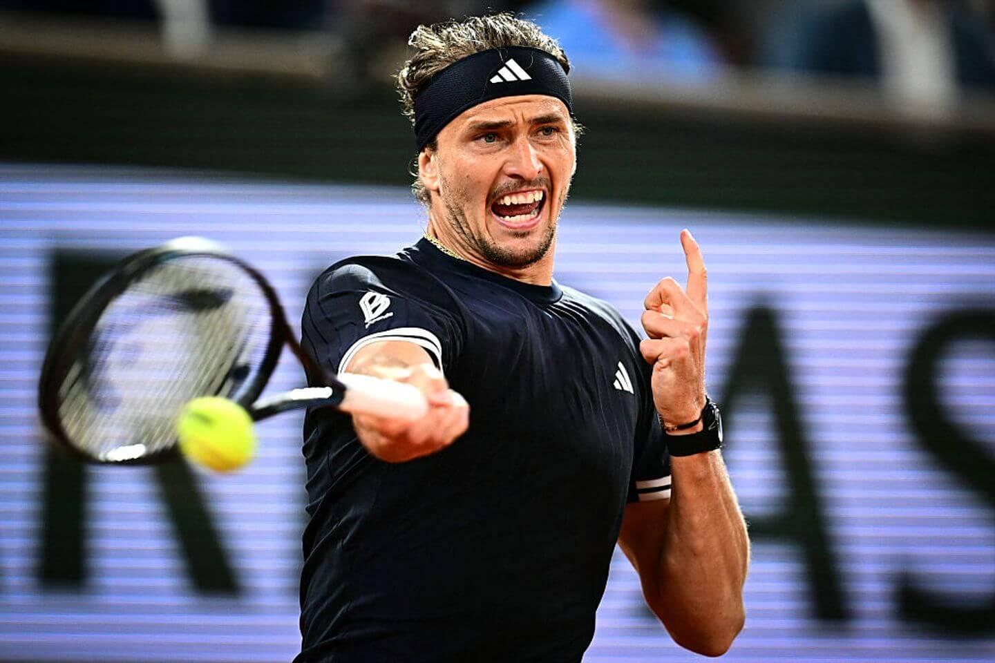 Zverev controla o segundo set com grande performance