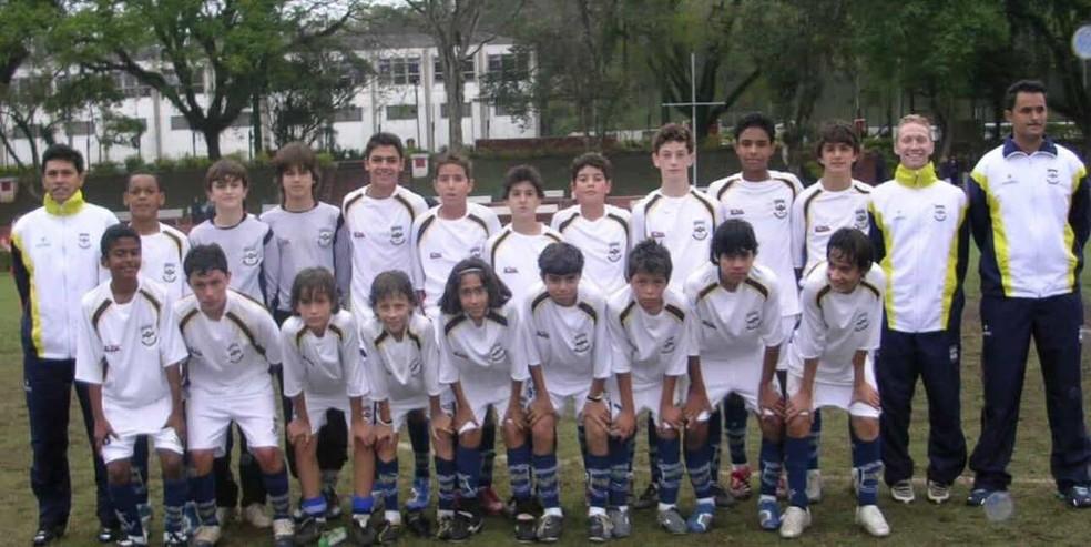 Fabinho nos tempos de base no Paulínia