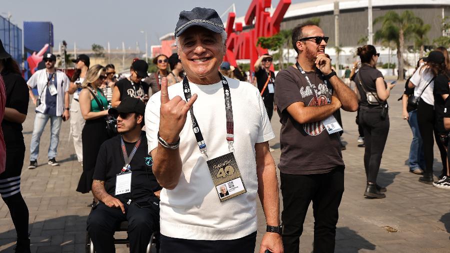 Roberto Medina na abertura dos portões da edição 2024 do Rock in Rio