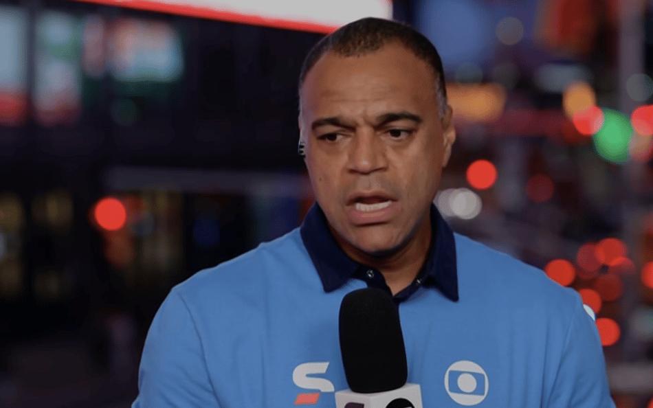 Denílson durante programação do Sportv na Copa do Mundo