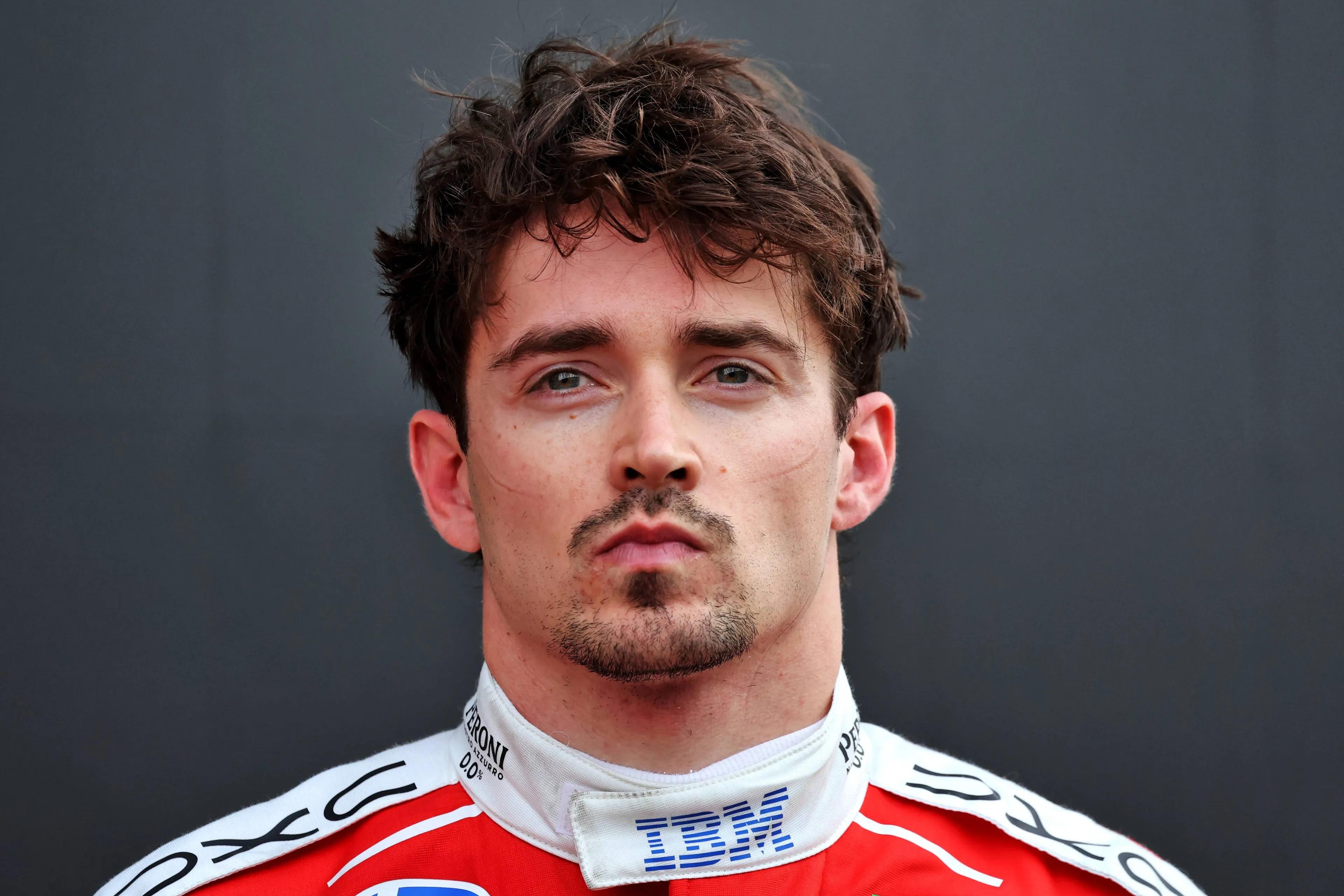 Charles Leclerc após a qualificação