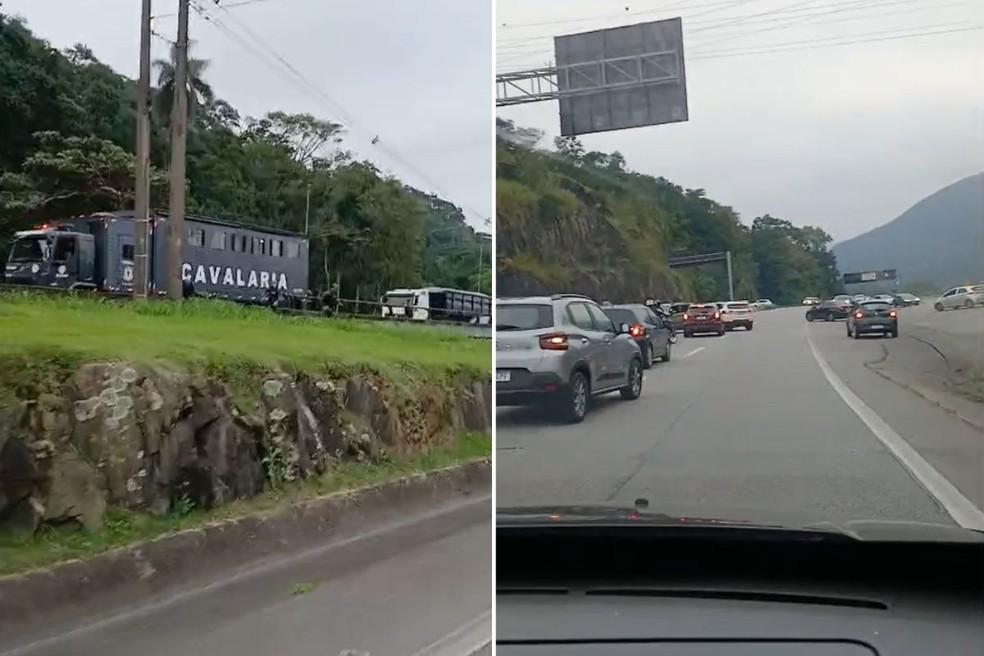 Motoristas retornaram na contramão na Rodovia dos Imigrantes.
