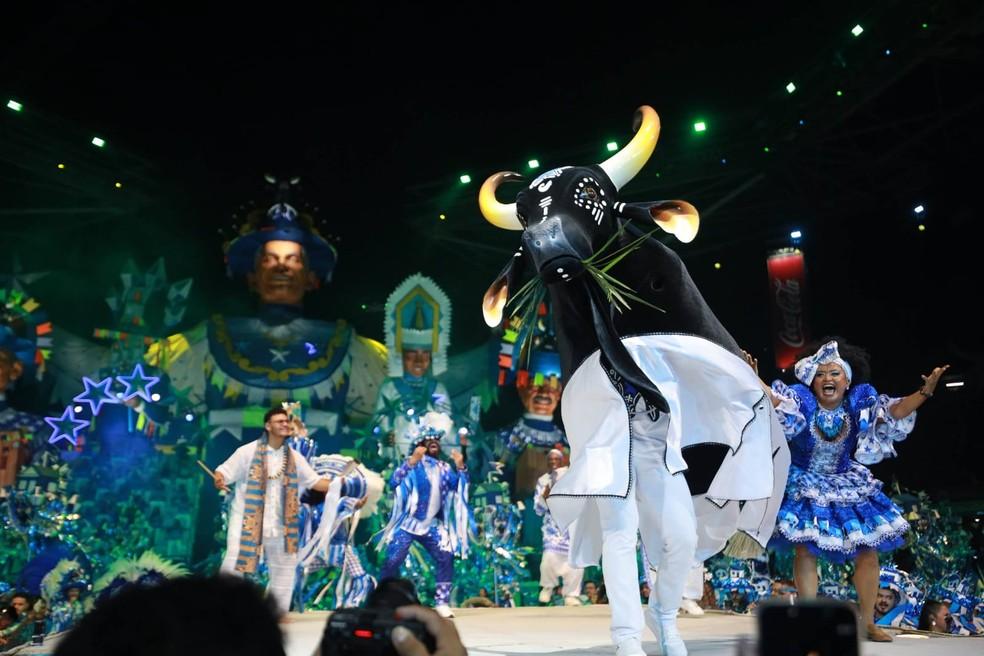 Boi Caprichoso na 1ª noite do Festival de Parintins 2026