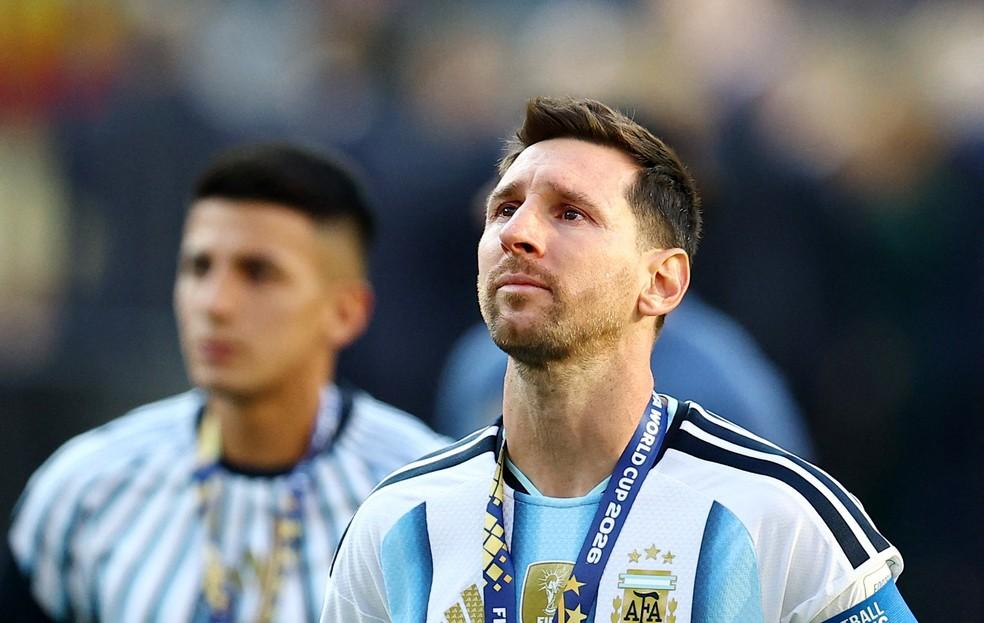 Messi chora com vice da Argentina para a Espanha na Copa do Mundo
