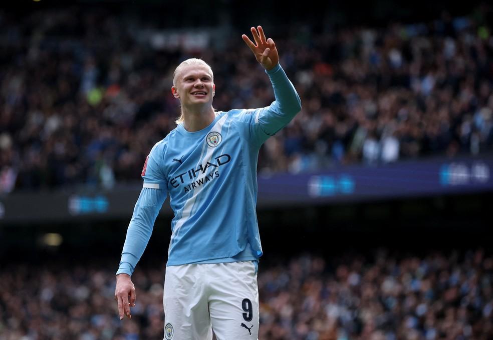 Haaland tem 162 gols com a camisa do Manchester City