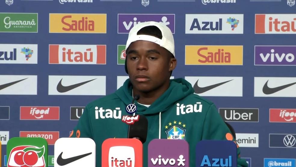 Endrick - coletiva - Seleção - Copa do Mundo