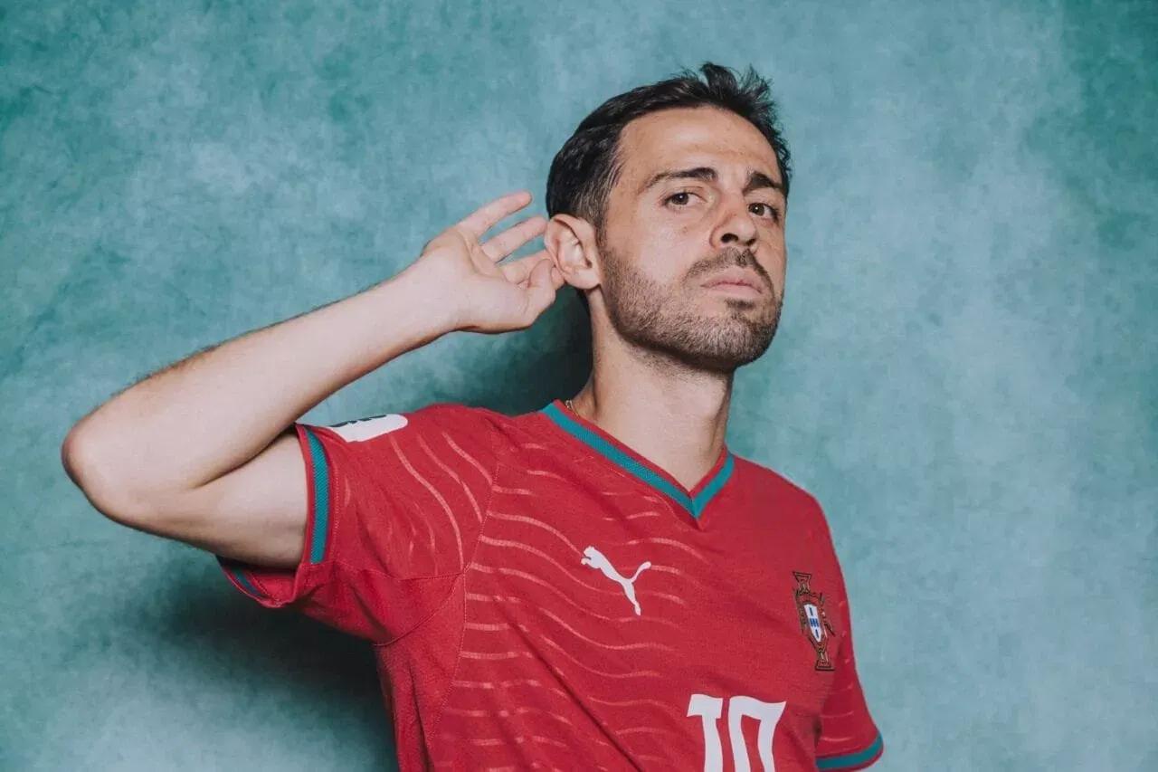 Bernardo Silva de Portugal durante a sessão de retratos oficial da Copa do Mundo 2026
